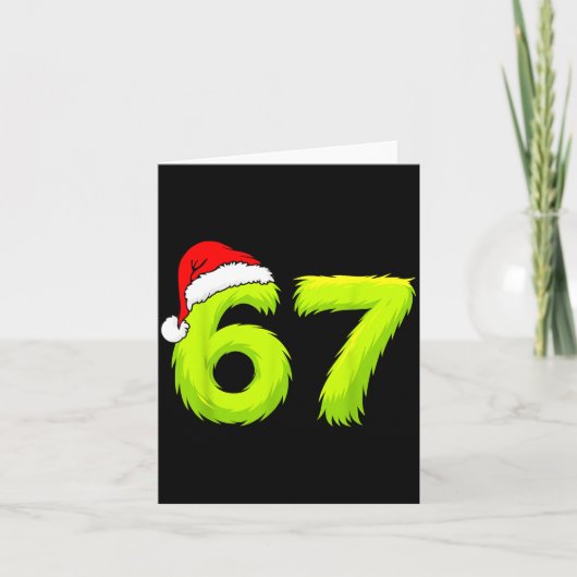Carte 67 Meme Humor 6-7 Funny Six Seven Christmas (Devant)