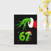 Carte 67 Meme Humor 6-7 Funny Six Seven Christmas  (Fleur jaune)