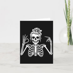 Carte 67 Meme Main de squelette 6 7 Halloween Six Sept