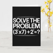 Carte 67 Meme Math Drôle Six Sept Professeur Brainrot Bl (Fleur jaune)