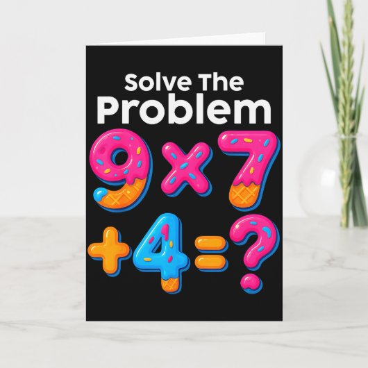 Carte 67 Meme Prof de Maths Crème Glacée Dégoulinante 6  (Devant)