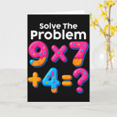 Carte 67 Meme Prof de maths Crème glacée qui coule 6 7 B (Fleur jaune)