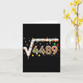 Carte 67 Meme Racine Carrée 4489 Argot Prof de Maths Drô (Fleur jaune)