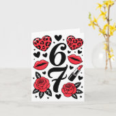 Carte 67 Mème Six Sept 67 Mème Six Sept 6 7 Saint-Valent (Fleur jaune)