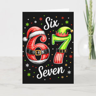 Carte 67 Meme Six Seven 6 7 Enfants Femmes Hommes Garçon