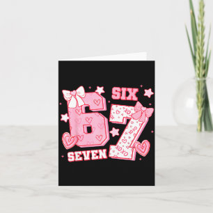 Carte 67 Meme Six Seven 6 7 Jours de la Saint-Valentin