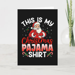 Carte 67 Meme Six Seven Drôles de Pyjamas de Noël Père N