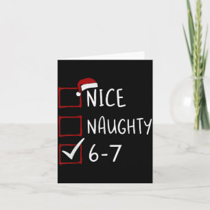 Carte 67 Meme Six Seven Hommes Garçons Noël 6-7 Meme Agr