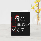 Carte 67 Meme Six Seven Men Boys Christmas 6-7 Meme Nice (Fleur jaune)