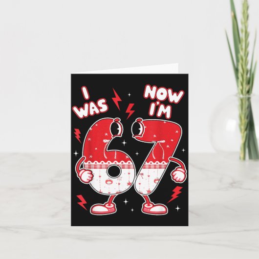 Carte 67 Meme Six Seven Pour Enfants Garçons Saint-Valen (Devant)