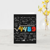 Carte 67 Meme Square Root 4489 Do The Math Funny Birthda (Fleur jaune)