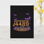 Carte 67 Meme Square Root 4489 Slang Math Halloween Cost (Fleur jaune)