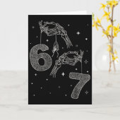 Carte 67 Meme Squelette Main Drôle Halloween Six Sept Te (Fleur jaune)