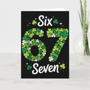 Carte 67 Meme Trèfles Fête de la Saint-Patrick 6-7 Enfan