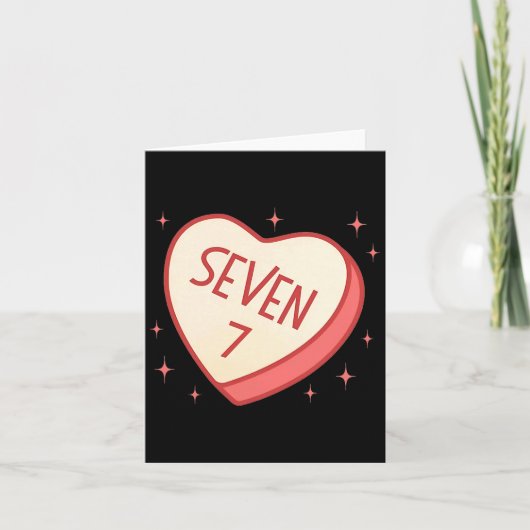 Carte 67 Meme Valentines Day Candy Heart Six Seven Match (Devant)