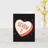 Carte 67 Meme Valentines Day Candy Heart Six Seven Match (Fleur jaune)