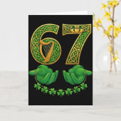 Carte 67 Mémo Trèfles Six Sept Trèfles 6-7 St-Patrick (Fleur jaune)