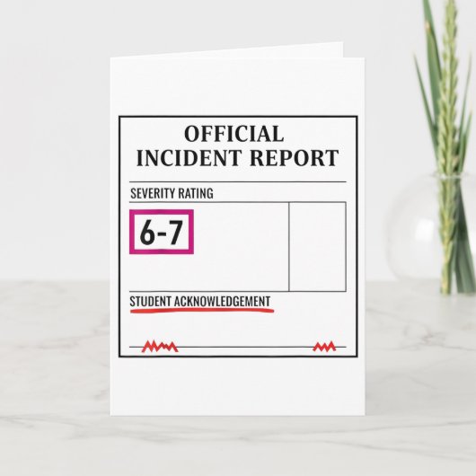 Carte 67 Ne dites pas 6-7 encore T-shirt professeur drôl (Devant)