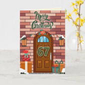 Carte 67 Noël drôle (Fleur jaune)