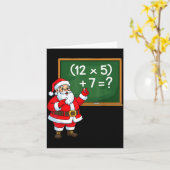 Carte 67 Noël du professeur Santa Six Sept Meme Brainrot (Fleur jaune)