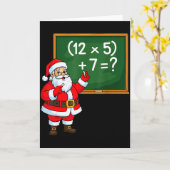Carte 67 Noël du professeur Santa Six Sept Meme Brainrot (Fleur jaune)