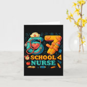 Carte 67 Nurse Days Funny Medical Back To School  (Fleur jaune)
