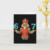 Carte 67 Nutcracker Six Seven Meme Christmas 6 7 Teens K (Fleur jaune)