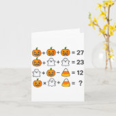 Carte 67 Order Operations Math Teacher Halloween Costume (Fleur jaune)