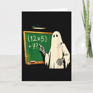 Carte 67 Professeur Fantôme d'Halloween Six Sept Mème Br