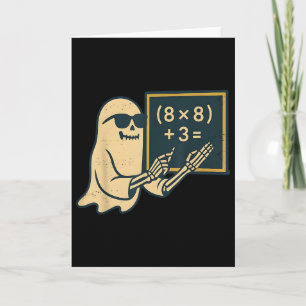 Carte 67 Professeur Halloween Squelette Fantôme Six Sept