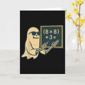 Carte 67 Professeur Halloween Squelette Fantôme Six Sept (Fleur jaune)