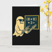 Carte 67 Professeur Halloween Squelette Fantôme Six Sept (Fleur jaune)