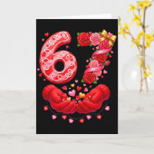 Carte 67 Saint-Valentin 6 7 Mème Pyjama Fête Génération (Fleur jaune)