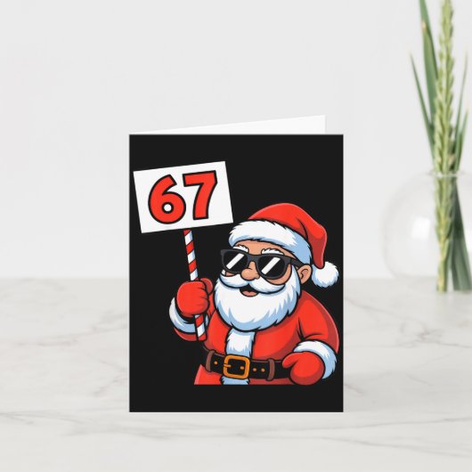 Carte 67 Santa Six Seven Christmas (Devant)