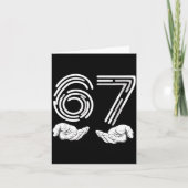 Carte 67 Shirt, Funny Shirts 67 Kid Meme Six Seven Graph (Devant)