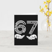 Carte 67 Shirt, Funny Shirts 67 Kid Meme Six Seven Graph (Fleur jaune)