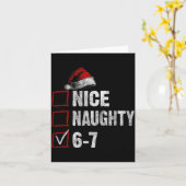 Carte 67 Shirt Nice Naughty 67 Funny Christmas Boys Girl (Fleur jaune)