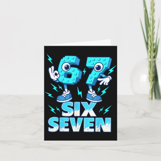 Carte 67 Six Seven 6-7 - Funny Italian Brainrot Kids Gam (Devant)