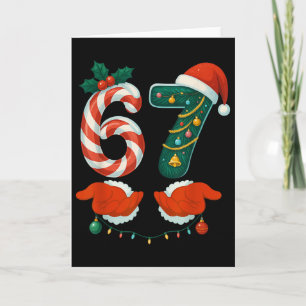 Carte 67 Six Seven 6 7 Mème Coutume Couple Noël Tapis