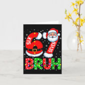 Carte 67 Six Seven 6 7 Meme Funny Santa Christmas Shirt (Fleur jaune)