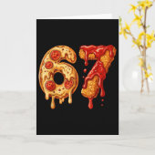 Carte 67 Six Seven 6-7 Pizza & Chicken Nugget - Enfants (Fleur jaune)
