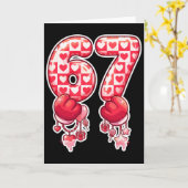 Carte 67 Six Seven Brain Rot Meme Saint-Valentin Gen Alp (Fleur jaune)