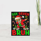 Carte 67 Six Seven Bruh Funny Christmas 6 7 Meme Men Wom (Devant)