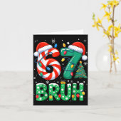 Carte 67 Six Seven Bruh Funny Christmas 6 7 Meme Men Wom (Fleur jaune)