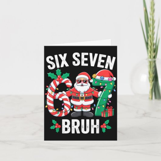 Carte 67 Six Seven Burh Christmas 6 7 Meme Pajamas Gen A (Devant)