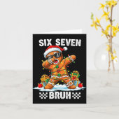 Carte 67 Six Seven Burh Christmas Gingerbread 6 7 Meme M (Fleur jaune)