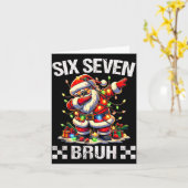 Carte 67 Six Seven Burh Funny Christmas 6 7 Meme Men Wom (Fleur jaune)