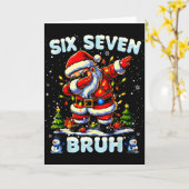 Carte 67 Six Seven Burh Funny Christmas 6 7 Meme Men Wom (Fleur jaune)