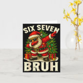 Carte 67 Six Seven Burh Funny Christmas 6 7 Meme Men Wom (Fleur jaune)