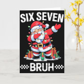 Carte 67 Six Seven Burh Noël 6 7 Meme (Fleur jaune)